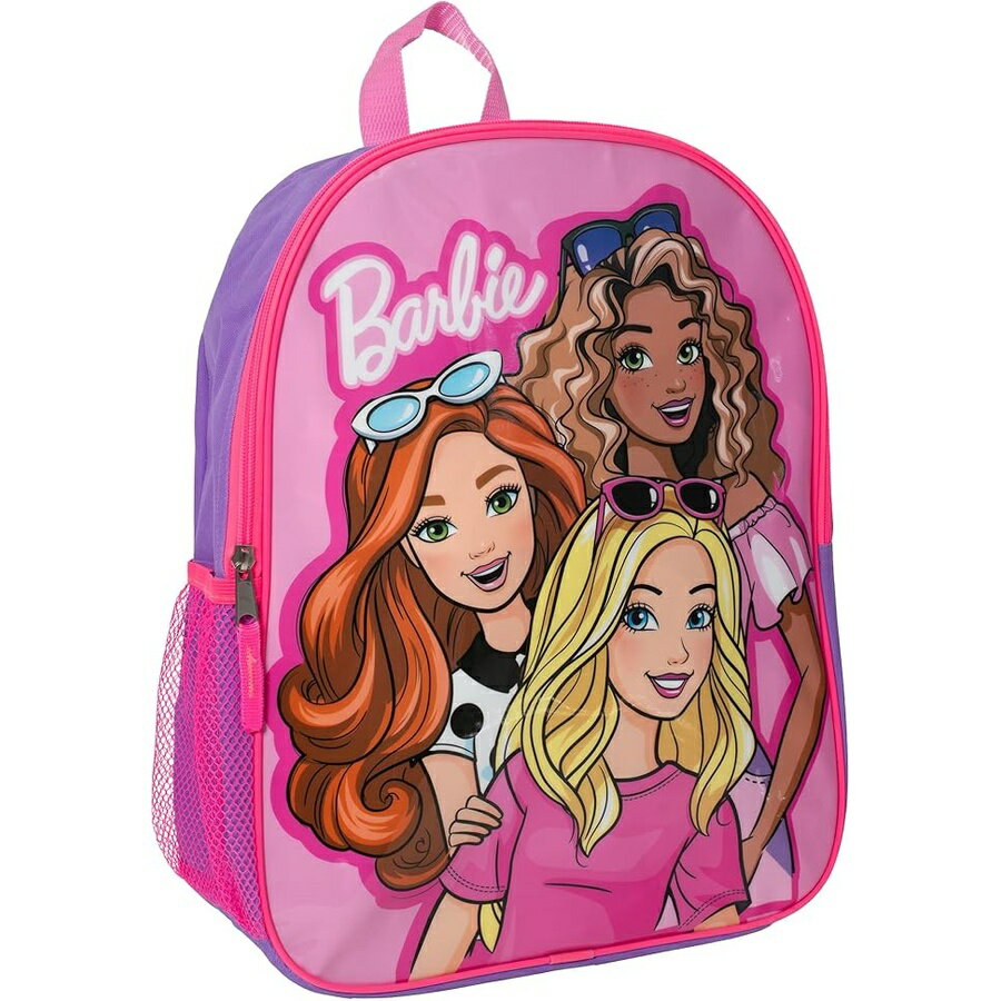 バービー グッズ バックパック リュック バッグ プレゼント ギフト キッズ 女の子 パッド入り ストラップ付き ピンク AI ACCESSORY INNOVATIONS Barbie Backpack for Girls, Elementary School Book Bag with Padded Straps, Pink