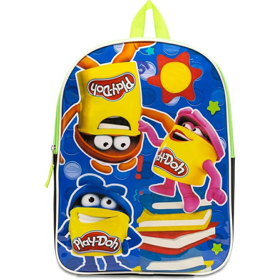 樂天商城 - プレイドー グッズ バックパック リュック バッグ プレゼント ギフト キッズ 子供 パッド入りストラップ 幼児 男の子 15インチ Fast Forward Play Doh Boy Backpack for Kids -
