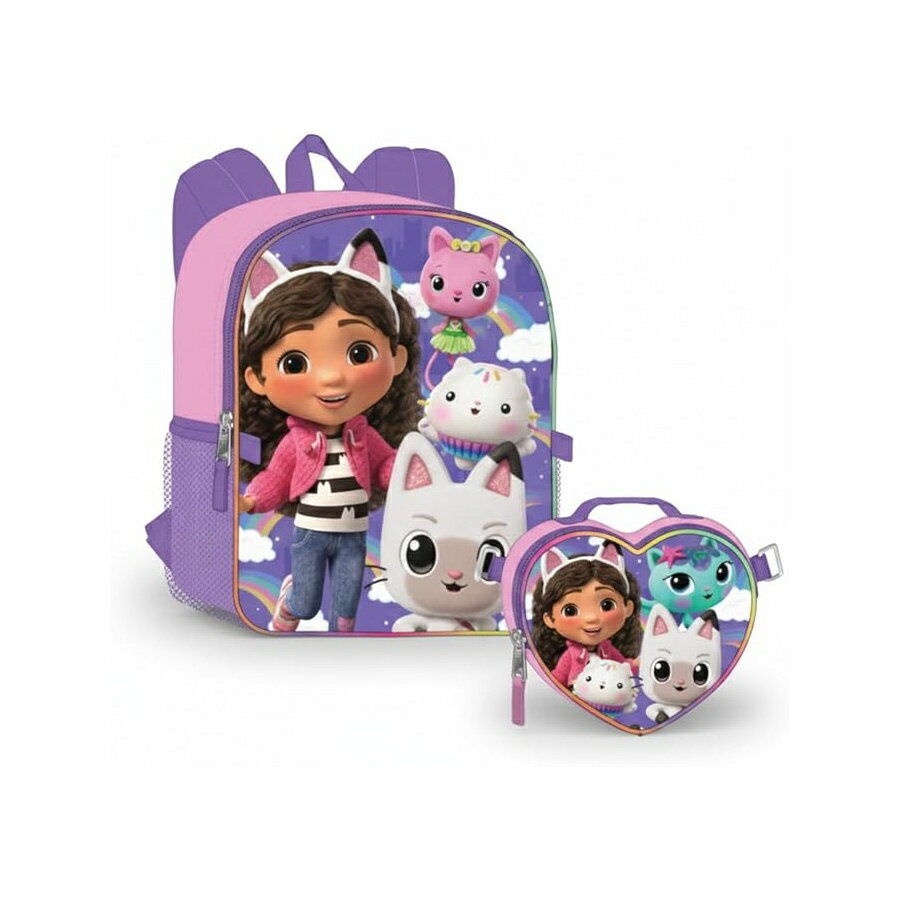 他の 人気商品 はこちら Fast Forward Gabby's Dollhouse 16" Backpacks With Lunch Bag - Licensed Characters Kids Schoolbag早送りギャビーのドールハウス 16 インチ バックパック ランチバッグ付き - ライセンスキャラクター キッズ スクールバッグ発送までの目安5〜15日　営業日以内に発送※12月、連休等は物流が混雑し、遅延する場合がございます。予めご了承ください。 商　品　情　報 メーカー Fast Forward 商品名（英語） Fast Forward Gabby's Dollhouse 16" Backpacks With Lunch Bag - Licensed Characters Kids Schoolbag 商品名（翻訳） 早送りギャビーのドールハウス 16 インチ バックパック ランチバッグ付き - ライセンスキャラクター キッズ スクールバッグ 商品詳細 ・お子様に最適なサイズ ? 幼児や幼児向けに設計された16インチのバックパックで、軽量で持ち運びが簡単でありながら、本、フォルダー、毎日の学校の必需品を収納できる十分なスペースを提供します・ランチバッグ付き2点セット ? 食べ物を整理し、別々に持ち運んだり、バックパックの中に保管したりできる、お揃いのギャビーのドールハウスランチバッグが含まれています・かわいいギャビーのドールハウスデザイン ? ギャビーと彼女の愛らしいデザインが特徴です人気のショーの楽しく想像力豊かな世界を学校での毎日の使用に命を吹き込むキティフレンズ・快適で調節可能なフィット感 - パッド入りのショルダーストラップは完全に調節可能で、未就学児や小学生のお子様に安全で快適なフィット感を提供します・耐久性と機能性の高い収納 - 丈夫な素材で作られており、広々としたメインコンパートメントとフロントのジッパーポケットで学用品、スナック、アクセサリーを簡単に整理できます ※メーカーより頂いた商品説明を翻訳しております。翻訳による差異はご了承ください。 ◆ 様々なギフトシーンにぴったりの商品を豊富に取り揃えております ◆ プレゼント　ギフト　クリスマス　母の日　父の日　記念日　誕生日　お誕生日　誕生日プレゼント　敬老の日　記念品　結婚記念日　メモリアルギフト　お祝い　出産祝い　結婚式　結婚祝い　御祝　披露宴　引き出物　引出物　ウェディングギフト　ブライダルギフト　景品　賞品　コンペ景品　ゴルフコンペ　粗品　お中元　御中元　お歳暮　御歳暮　残暑見舞い　引越し　引っ越し祝い　引越し祝い　贈答品　入園祝い　入学祝い　卒業祝い　成人式　就職祝い　昇進祝い　定年退職記念　還暦祝い　卒業記念品　内祝　お返し　お礼　御礼　お祝い返し