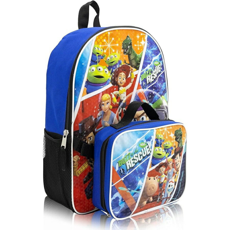 ディズニー ピクサー トイ ストーリー グッズ バックパック リュック バッグ プレゼント ギフト キッズ ランチボックスセット付き 子供 15インチ バズ・ライトイヤー ウッディ ジェシー 男の子 女の子 Disney Pixar Toy Story