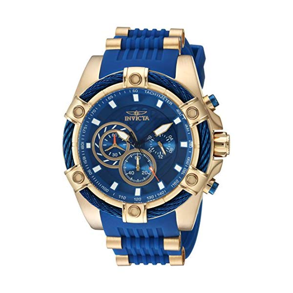 インビクタ 腕時計 INVICTA インヴィクタ 時計 ボルト Invicta Men's 'Bolt' Quartz Stainless Steel and Silicone Casual Watch, Color:Blue (Model: 25527)(2.0)
