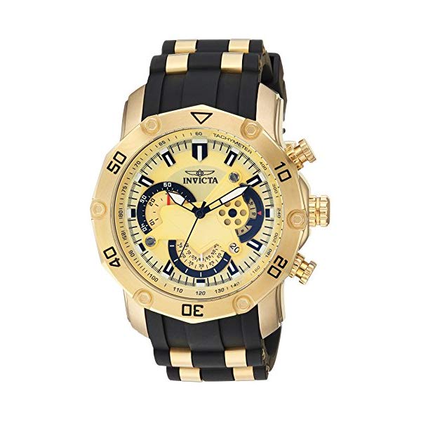 インビクタ 腕時計 INVICTA インヴィクタ 時計 プロダイバー Invicta Men's 'Pro Diver' Quartz Stainless Steel and Silicone Casual Watch, Color:Black (Model: 23427)