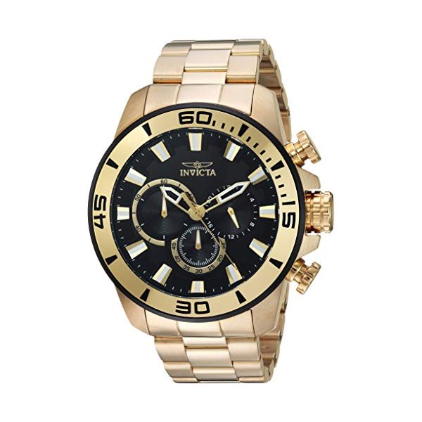 インビクタ 腕時計 INVICTA インヴィクタ 時計 プロダイバー Invicta Men's 'Pro Diver' Quartz and Stainless Steel Casual Watch, Color:Gold-Toned (Model: 22590)