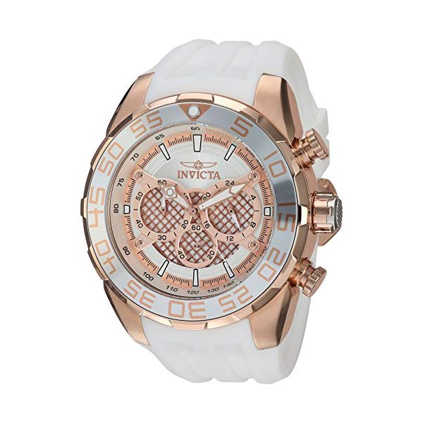 インビクタ 腕時計 INVICTA インヴィクタ 時計 スピードウェイ Invicta Men's 'Speedway' Quartz Stainless Steel and Silicone Casual Watch, Color White (Model: 26307)