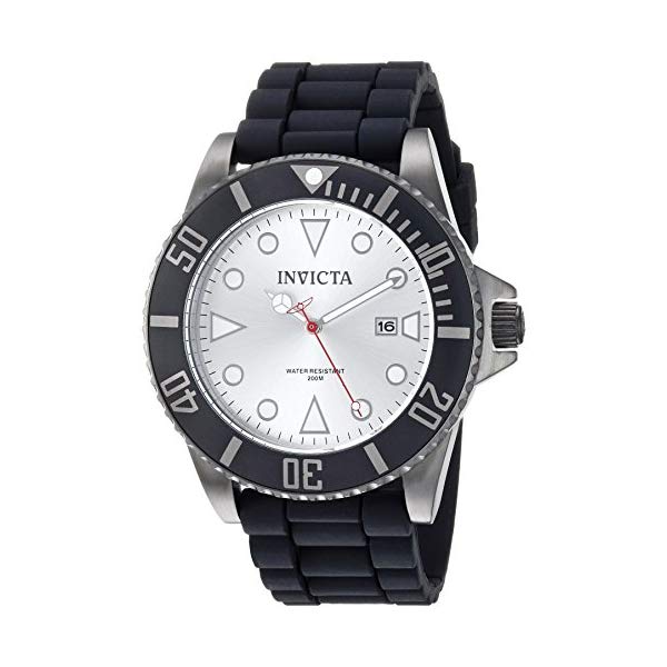 インビクタ 腕時計 INVICTA インヴィクタ 時計 プロダイバー Invicta Men's 'Pro Diver' Quartz Stainless Steel and Silicone Casual Watch, Color:Black (Model: 90307)