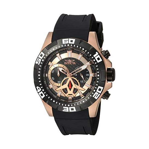 インビクタ 腕時計 INVICTA インヴィクタ 時計 アビエーター Invicta Men's 'Aviator' Quartz Stainless Steel and Polyurethane Casual Watch, Color:Black (Model: 21740) 1