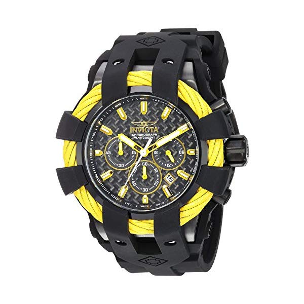 インビクタ 腕時計 INVICTA インヴィクタ 時計 ボルト Invicta Men's 'Bolt' Quartz Stainless Steel and Silicone Casual Watch, Color Black (Model: 23871)