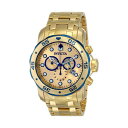 CrN^ rv INVICTA CBN^ v v_Co[ Invicta Mens Pro Diver Scuba Swiss Chronograph 18k Gold Plated Stainless Steel Watch 80069