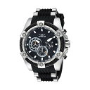 CrN^ rv INVICTA CBN^ v {g Invicta Men's 'Bolt' Quartz Stainless Steel and Polyurethane Casual Watch, Color:Black (Model: 25523)