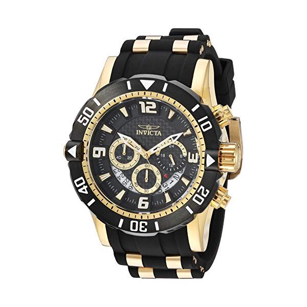 BVLGARI - インビクタ 腕時計 INVICTA インヴィクタ 時計 プロダイバー Invicta Men's 'Pro Diver' Quartz Stainless Steel and Polyurethane Diving Watch, Color:Two Tone (Model: 23702)