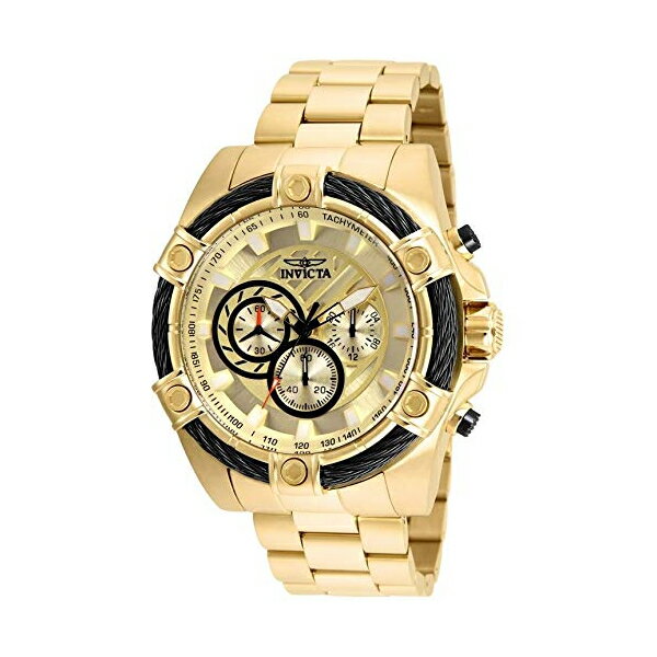 インビクタ 腕時計 INVICTA インヴィクタ 時計 ボルト 25515 - INVICTA Bolt Men 52mm Stainless Steel Gold Gold dial VD54 Quartz