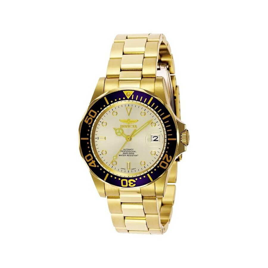他の インヴィクタ はこちら Invicta Men's 5053 Pro Diver Collection Automatic Watchインヴィクタ メンズ 5053 プロ ダイバー コレクション 自動巻き時計発送までの目安5〜15日　営業日以内に発送※12月、連休等は物流が混雑し、遅延する場合がございます。予めご了承ください。 商　品　情　報 メーカー Invicta 商品名（英語） Invicta Men's 5053 Pro Diver Collection Automatic Watch 商品名（翻訳） インヴィクタ メンズ 5053 プロ ダイバー コレクション 自動巻き時計 商品詳細 ・高品質の日本製自動巻きムーブメント。バッテリーなしでも機能します。腕の動きに合わせて自動的に電源が入ります・耐久性のあるミネラルクリスタル・ケース直径: 39.9 mm・ゴールドトーンのステンレススチールケース。ゴールドの文字盤。デイト機能・200M防水：レクリエーション用スキューバダイビングに適しています。 ※メーカーより頂いた商品説明を翻訳しております。翻訳による差異はご了承ください。 ◆ 様々なギフトシーンにぴったりの商品を豊富に取り揃えております ◆ プレゼント　ギフト　クリスマス　母の日　父の日　記念日　誕生日　お誕生日　誕生日プレゼント　敬老の日　記念品　結婚記念日　メモリアルギフト　お祝い　出産祝い　結婚式　結婚祝い　御祝　披露宴　引き出物　引出物　ウェディングギフト　ブライダルギフト　景品　賞品　コンペ景品　ゴルフコンペ　粗品　お中元　御中元　お歳暮　御歳暮　残暑見舞い　引越し　引っ越し祝い　引越し祝い　贈答品　入園祝い　入学祝い　卒業祝い　成人式　就職祝い　昇進祝い　定年退職記念　還暦祝い　卒業記念品　内祝　お返し　お礼　御礼　お祝い返し