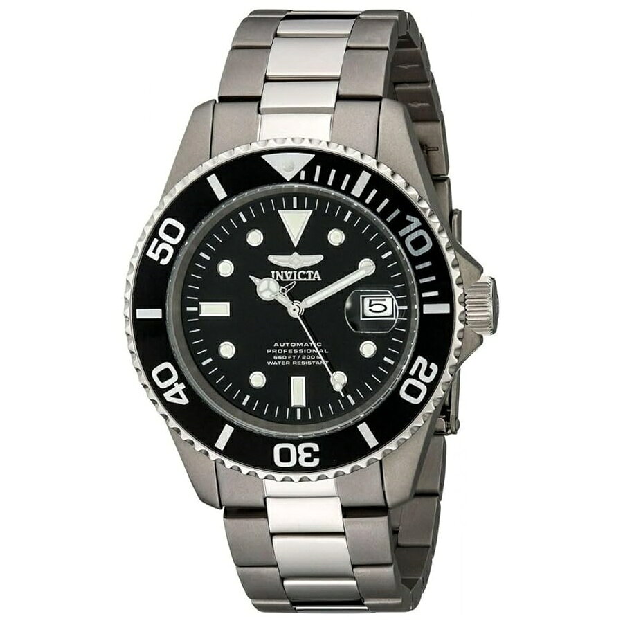 他の インヴィクタ はこちら Invicta Men's 0420 Pro Diver Automatic Black Dial Titanium Watchインヴィクタ メンズ 0420 プロ ダイバー オートマチック ブラック ダイヤル チタン ウォッチ発送までの目安5〜15日　営業日以内に発送※12月、連休等は物流が混雑し、遅延する場合がございます。予めご了承ください。 商　品　情　報 メーカー Invicta 商品名（英語） Invicta Men's 0420 Pro Diver Automatic Black Dial Titanium Watch 商品名（翻訳） インヴィクタ メンズ 0420 プロ ダイバー オートマチック ブラック ダイヤル チタン ウォッチ 商品詳細 ・チタンケース 直径45mm×厚さ15mm。展示ケース裏。ブラックの文字盤。夜光針とアワーマーカー・NH35A 日本製自動巻きムーブメント、24石。マレーシアで組み立てられています。時計の重量：122グラム・チタンバンド、長さ220mm x 幅22mm。バンドはリンクを追加/削除することで調整できます。折り重ね安全クラスプ・ミネラルクリスタル。ねじ込み式リューズ。ブラックのトップリングを備えた一方向チタンベゼル。拡大された日付ウィンドウ。 200 メートル耐水性: プロのマリンアクティビティや水上スポーツに適しています。ダイビングに適しています。 ※メーカーより頂いた商品説明を翻訳しております。翻訳による差異はご了承ください。 ◆ 様々なギフトシーンにぴったりの商品を豊富に取り揃えております ◆ プレゼント　ギフト　クリスマス　母の日　父の日　記念日　誕生日　お誕生日　誕生日プレゼント　敬老の日　記念品　結婚記念日　メモリアルギフト　お祝い　出産祝い　結婚式　結婚祝い　御祝　披露宴　引き出物　引出物　ウェディングギフト　ブライダルギフト　景品　賞品　コンペ景品　ゴルフコンペ　粗品　お中元　御中元　お歳暮　御歳暮　残暑見舞い　引越し　引っ越し祝い　引越し祝い　贈答品　入園祝い　入学祝い　卒業祝い　成人式　就職祝い　昇進祝い　定年退職記念　還暦祝い　卒業記念品　内祝　お返し　お礼　御礼　お祝い返し