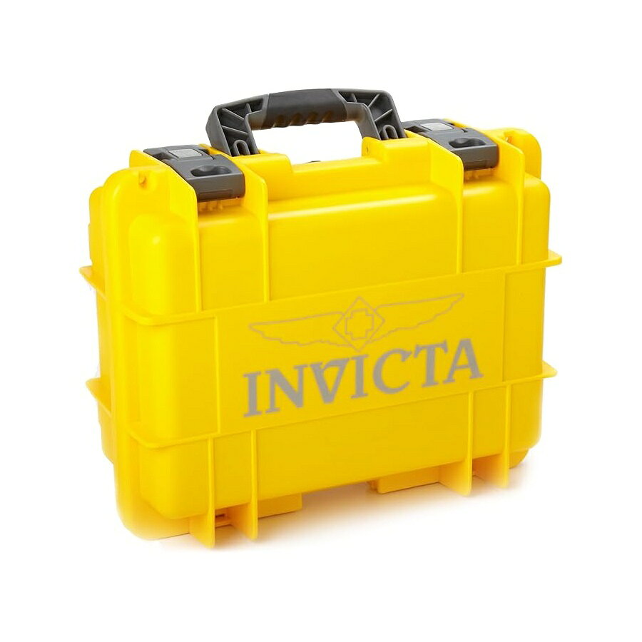 インヴィクタ IG0098-RLC8S-Y 8 スロット イエロー プラスチック ウォッチ ボックス ケース Invicta IG0098-RLC8S-Y 8 Slot Yellow Plastic Watch Box Case