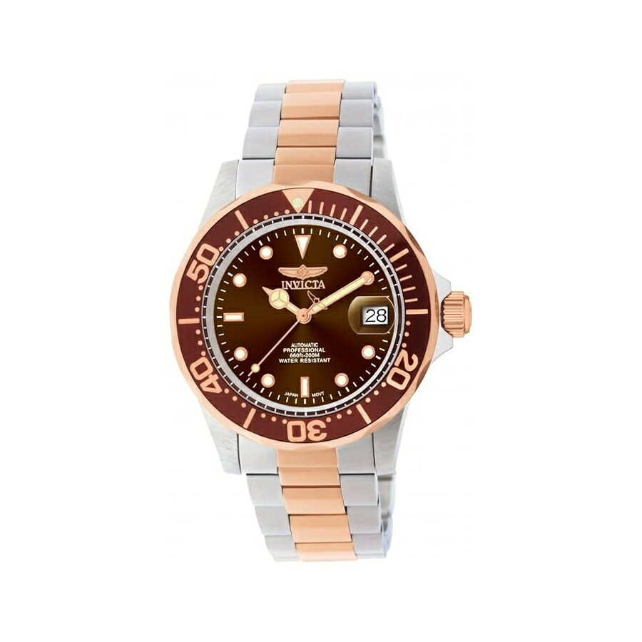 Rakuten - インヴィクタ メンズ 11241 プロダイバー オートマティック ブラウン ダイヤル ウォッチ Invicta Men's 11241 Pro-Diver Automatic Brown Dial Watch