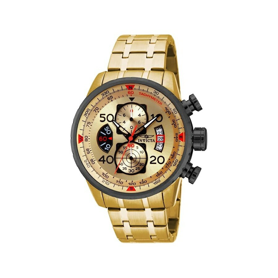Rakuten - インヴィクタ メンズ アビエーター アナログ表示 日本製 クォーツ時計 Invicta Men's Aviator Analog Display Japanese Quartz Watch