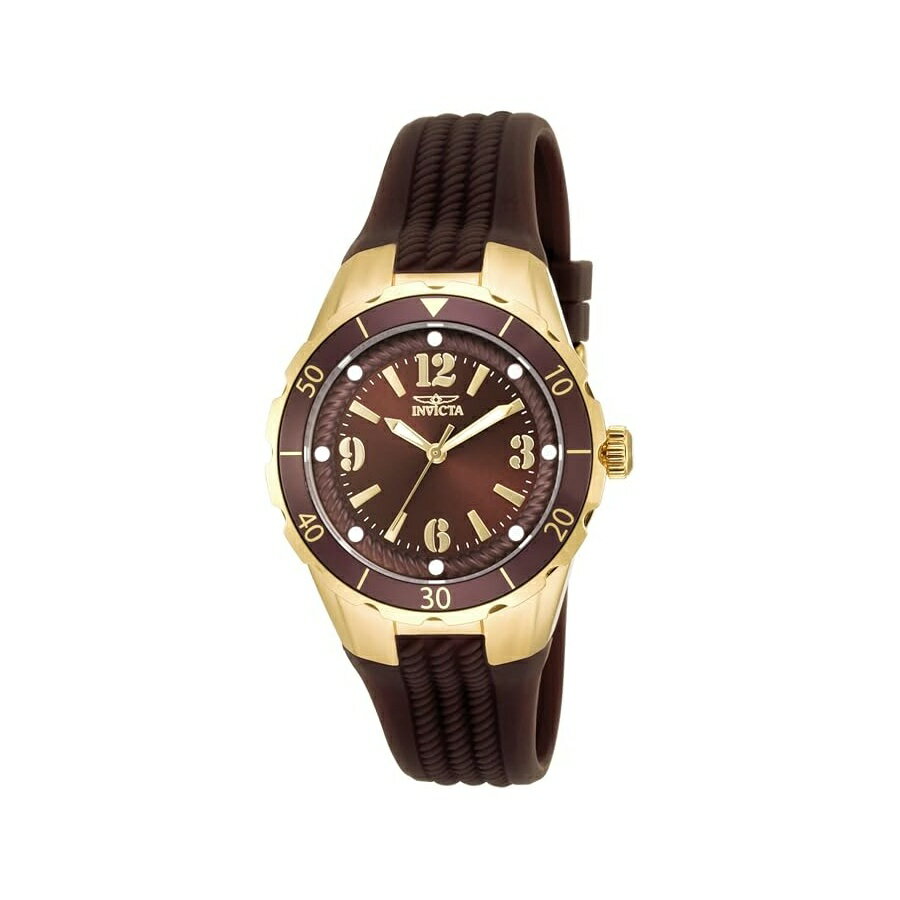 Other - Invicta レディース 17485 エンジェル アナログ ディスプレイ クォーツ ブラウン 腕時計 Invicta Women's 17485 Angel Analog Display Quartz Brown Watch
