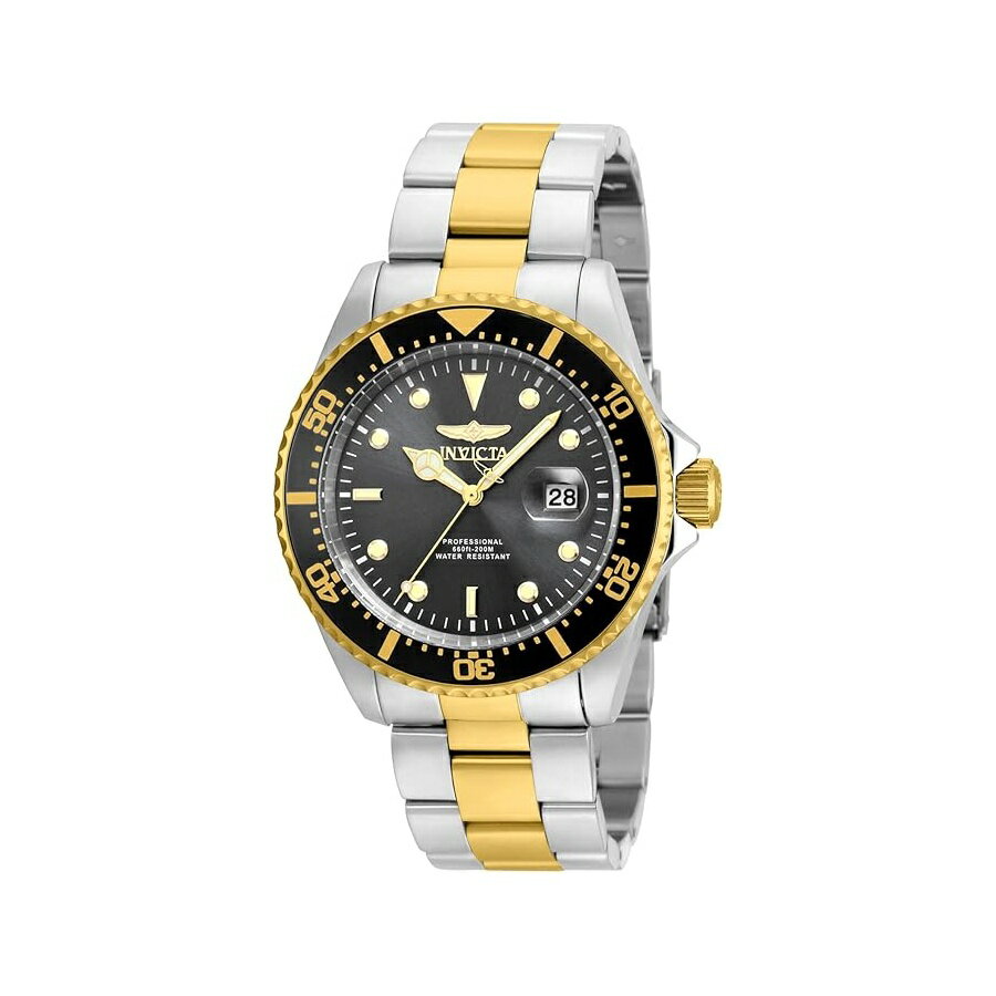他の インヴィクタ はこちら Invicta Men's 22019 Pro Diver Analog Display Quartz Silver WatchInvicta メンズ 2019 プロ ダイバー アナログ ディスプレイ クォーツ シルバー ウォッチ発送までの目安5〜15日　営業日以内に発送※12月、連休等は物流が混雑し、遅延する場合がございます。予めご了承ください。 商　品　情　報 メーカー Invicta 商品名（英語） Invicta Men's 22019 Pro Diver Analog Display Quartz Silver Watch 商品名（翻訳） Invicta メンズ 2019 プロ ダイバー アナログ ディスプレイ クォーツ シルバー ウォッチ 商品詳細 ・ステンレススチールケース 直径43mm×厚さ12mm。グレーの文字盤。夜光針とアワーマーカー・日本製クォーツムーブメント、PC32Aキャリバー。日本で組み立てられています。 SR626SWバッテリー付属。時計の重量：155グラム・スチールとゴールドトーンのステンレススチールバンド、長さ215mm x 幅22mm。バンドはリンクを追加/削除することで調整できます。フォールドオーバーセーフティクラスプ・フレイムフュージョンクリスタル。ねじ込み式リューズ。ブラックトップベゼルリングを備えた一方向性ステンレススチールベゼル。 200 メートル耐水性: プロのマリンアクティビティや水上スポーツに適しています。ダイビングに適しています。 ※メーカーより頂いた商品説明を翻訳しております。翻訳による差異はご了承ください。 ◆ 様々なギフトシーンにぴったりの商品を豊富に取り揃えております ◆ プレゼント　ギフト　クリスマス　母の日　父の日　記念日　誕生日　お誕生日　誕生日プレゼント　敬老の日　記念品　結婚記念日　メモリアルギフト　お祝い　出産祝い　結婚式　結婚祝い　御祝　披露宴　引き出物　引出物　ウェディングギフト　ブライダルギフト　景品　賞品　コンペ景品　ゴルフコンペ　粗品　お中元　御中元　お歳暮　御歳暮　残暑見舞い　引越し　引っ越し祝い　引越し祝い　贈答品　入園祝い　入学祝い　卒業祝い　成人式　就職祝い　昇進祝い　定年退職記念　還暦祝い　卒業記念品　内祝　お返し　お礼　御礼　お祝い返し