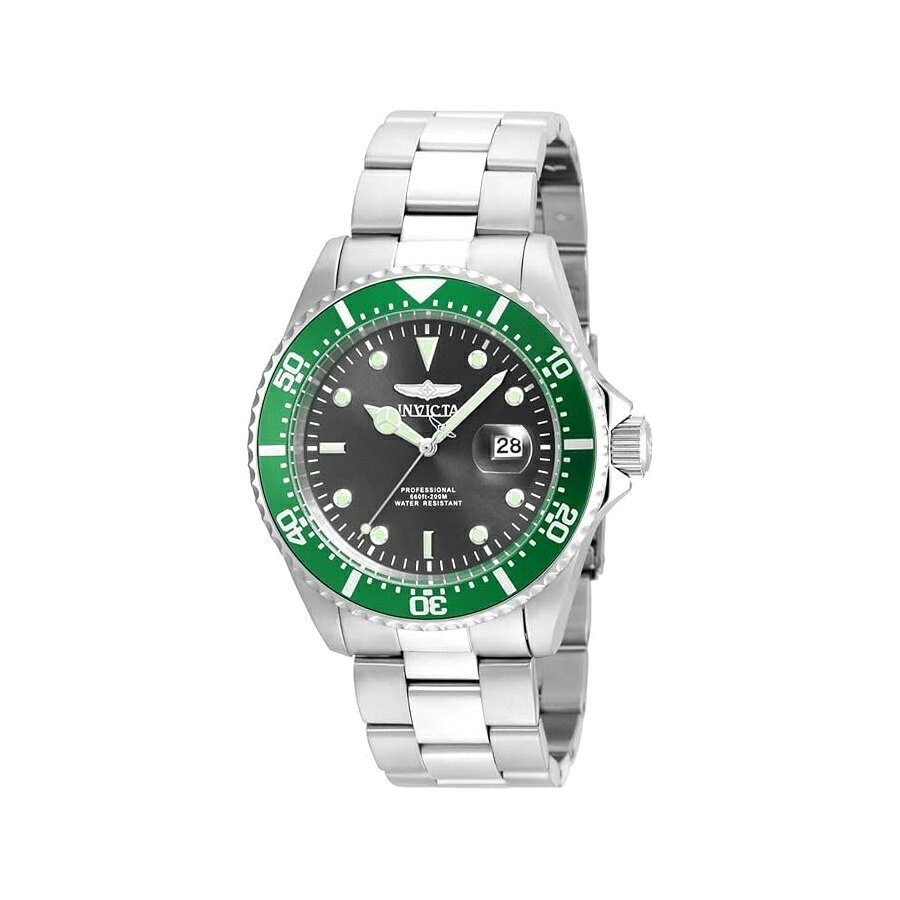 他の インヴィクタ はこちら Invicta Men's 22019 Pro Diver Analog Display Quartz Silver WatchInvicta メンズ 2019 プロ ダイバー アナログ ディスプレイ クォーツ シルバー ウォッチ発送までの目安5〜15日　営業日以内に発送※12月、連休等は物流が混雑し、遅延する場合がございます。予めご了承ください。 商　品　情　報 メーカー Invicta 商品名（英語） Invicta Men's 22019 Pro Diver Analog Display Quartz Silver Watch 商品名（翻訳） Invicta メンズ 2019 プロ ダイバー アナログ ディスプレイ クォーツ シルバー ウォッチ 商品詳細 ・3時位置に日付窓を拡大。夜光・シルバートーンのグリーンの文字盤、淡いグリーンの針と時間マーカー。一方向性ステンレススチールベゼル、グリーントップリング付き。ねじ込み式リューズ。フレイムフュージョンクリスタル;ステンレススチールケースとブレスレット・クォーツムーブメント・ケース直径：43mm・200m防水：一般に、プロのマリンアクティビティや本格的な水上スポーツに適していますが、ダイビングには適しません。 ※メーカーより頂いた商品説明を翻訳しております。翻訳による差異はご了承ください。 ◆ 様々なギフトシーンにぴったりの商品を豊富に取り揃えております ◆ プレゼント　ギフト　クリスマス　母の日　父の日　記念日　誕生日　お誕生日　誕生日プレゼント　敬老の日　記念品　結婚記念日　メモリアルギフト　お祝い　出産祝い　結婚式　結婚祝い　御祝　披露宴　引き出物　引出物　ウェディングギフト　ブライダルギフト　景品　賞品　コンペ景品　ゴルフコンペ　粗品　お中元　御中元　お歳暮　御歳暮　残暑見舞い　引越し　引っ越し祝い　引越し祝い　贈答品　入園祝い　入学祝い　卒業祝い　成人式　就職祝い　昇進祝い　定年退職記念　還暦祝い　卒業記念品　内祝　お返し　お礼　御礼　お祝い返し