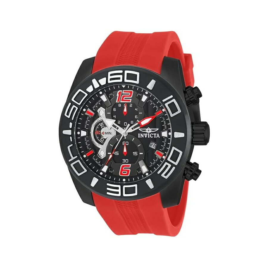 LANCASTER - インヴィクタ メンズ 22810 プロ ダイバー アナログ ディスプレイ クォーツ レッド ウォッチ Invicta Men's 22810 Pro Diver Analog Display Quartz Red Watch
