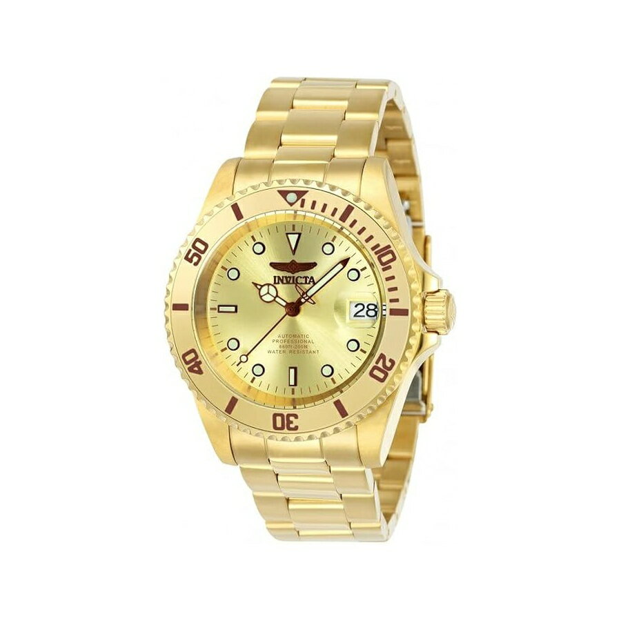 他の インヴィクタ はこちら Invicta Men's Pro Diver Collection Coin-Edge Automatic WatchInvicta メンズ プロ ダイバー コレクション コインエッジ自動巻き時計発送までの目安5〜15日　営業日以内に発送※12月、連休等は物流が混雑し、遅延する場合がございます。予めご了承ください。 商　品　情　報 メーカー Invicta 商品名（英語） Invicta Men's Pro Diver Collection Coin-Edge Automatic Watch 商品名（翻訳） Invicta メンズ プロ ダイバー コレクション コインエッジ自動巻き時計 商品詳細 ・茶色の夜光針とアワーマーカーを備えたシャンパンメタルダイヤル、日付表示、ゴールドトーンのステンレススチールバンド、ねじ込み式リューズ・ミネラルクリスタルを備えた40mmステンレススチールケース・自動巻きムーブメント・ケース直径：40mm・200m防水：一般的に、プロの海洋活動や深刻な水上ウォータースポーツに適していますが、ダイビングには適していません。 ※メーカーより頂いた商品説明を翻訳しております。翻訳による差異はご了承ください。 ◆ 様々なギフトシーンにぴったりの商品を豊富に取り揃えております ◆ プレゼント　ギフト　クリスマス　母の日　父の日　記念日　誕生日　お誕生日　誕生日プレゼント　敬老の日　記念品　結婚記念日　メモリアルギフト　お祝い　出産祝い　結婚式　結婚祝い　御祝　披露宴　引き出物　引出物　ウェディングギフト　ブライダルギフト　景品　賞品　コンペ景品　ゴルフコンペ　粗品　お中元　御中元　お歳暮　御歳暮　残暑見舞い　引越し　引っ越し祝い　引越し祝い　贈答品　入園祝い　入学祝い　卒業祝い　成人式　就職祝い　昇進祝い　定年退職記念　還暦祝い　卒業記念品　内祝　お返し　お礼　御礼　お祝い返し