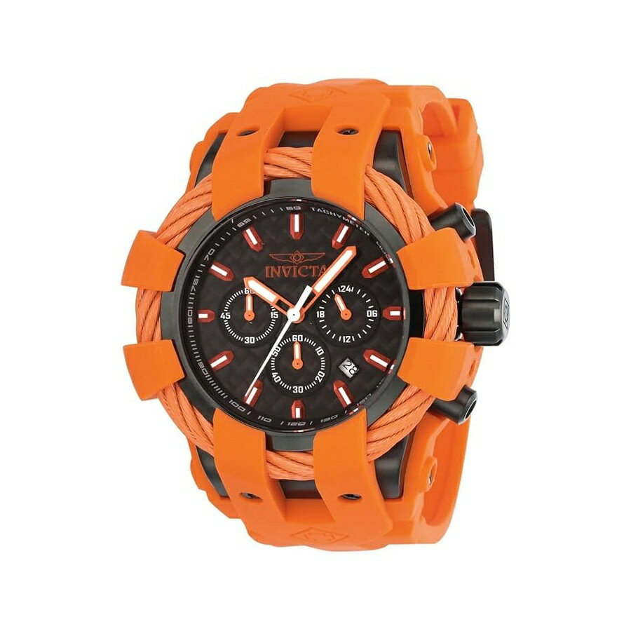 Rakuten - インヴィクタ メンズ 23855 ボルト アナログ ディスプレイ クォーツ ブラック ウォッチ Invicta Men's 23855 Bolt Analog Display Quartz Black Watch