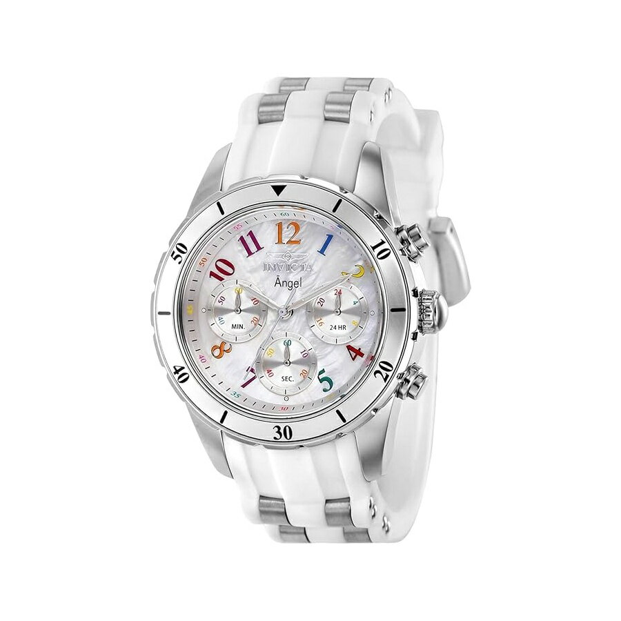 他の インヴィクタ はこちら Invicta Women's 24901 Angel Analog Display Quartz White WatchInvicta レディース 24901 エンジェル アナログ ディスプレイ クォーツ ホワイト ウォッチ発送までの目安5〜15日　営業日以内に発送※12月、連休等は物流が混雑し、遅延する場合がございます。予めご了承ください。 商　品　情　報 メーカー Invicta 商品名（英語） Invicta Women's 24901 Angel Analog Display Quartz White Watch 商品名（翻訳） Invicta レディース 24901 エンジェル アナログ ディスプレイ クォーツ ホワイト ウォッチ 商品詳細 ・バックル クラスプ付きのホワイトとスチールのバンドが特徴・フレーム フュージョン クリスタルとプッシュプル リューズを備えた 40 mm ステンレス スチール ケース・クォーツ ムーブメント・ケース直径: 40 mm・100 メートル (330 フィート) までの耐水性: 一般に水泳やシュノーケリングに適していますが、ダイビングには適していません。 ※メーカーより頂いた商品説明を翻訳しております。翻訳による差異はご了承ください。 ◆ 様々なギフトシーンにぴったりの商品を豊富に取り揃えております ◆ プレゼント　ギフト　クリスマス　母の日　父の日　記念日　誕生日　お誕生日　誕生日プレゼント　敬老の日　記念品　結婚記念日　メモリアルギフト　お祝い　出産祝い　結婚式　結婚祝い　御祝　披露宴　引き出物　引出物　ウェディングギフト　ブライダルギフト　景品　賞品　コンペ景品　ゴルフコンペ　粗品　お中元　御中元　お歳暮　御歳暮　残暑見舞い　引越し　引っ越し祝い　引越し祝い　贈答品　入園祝い　入学祝い　卒業祝い　成人式　就職祝い　昇進祝い　定年退職記念　還暦祝い　卒業記念品　内祝　お返し　お礼　御礼　お祝い返し