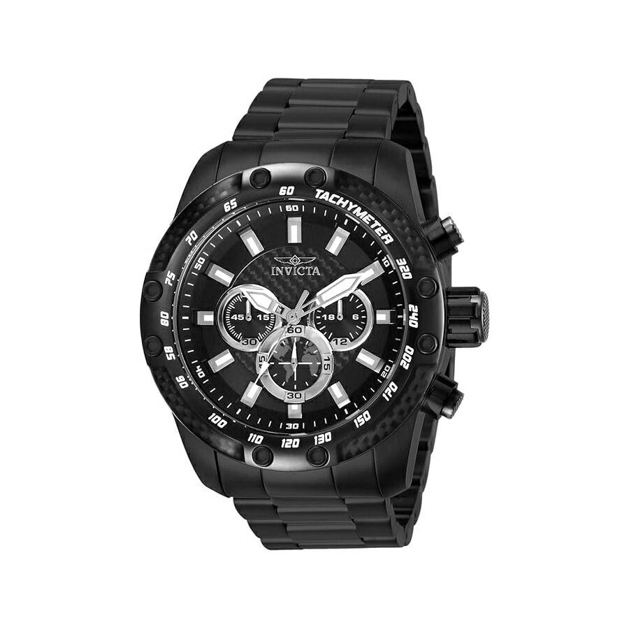 Rakuten - インヴィクタ メンズ 28660 スピードウェイ アナログ ディスプレイ クォーツ ブラック ウォッチ Invicta Men's 28660 Speedway Analog Display Quartz Black Watch