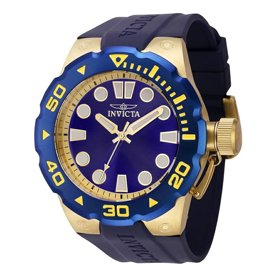 Rakuten - インヴィクタ メンズ プロダイバー 51mm シリコン クォーツ時計 ブルー (モデル: 37740) Invicta Men's Pro Diver 51mm Silicone Quartz Watch, Blue (Model: 37740)