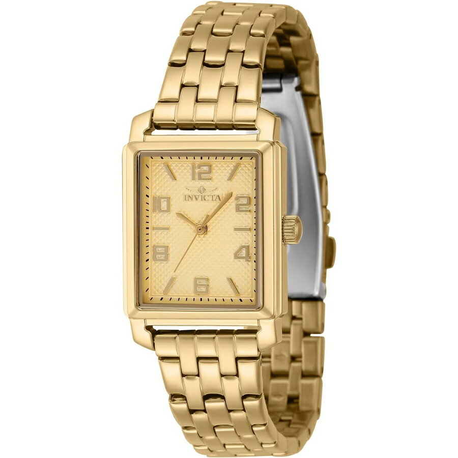 OMEGA - Invicta レディース ヴィンテージ 24.5mm ステンレススチール クォーツ時計 ゴールド (モデル: 46665) Invicta Lady's Vintage 24.5mm Stainless Steel Quartz Watch, Gold (Model: 46665)