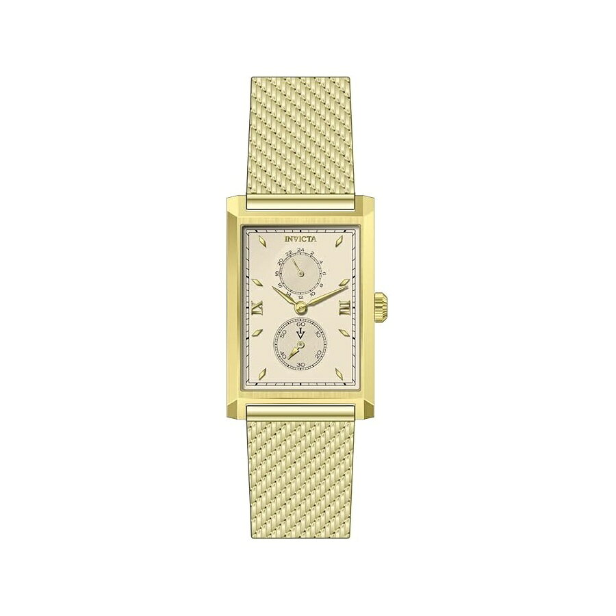 インヴィクタ メンズ ヴィンテージ 30mm ステンレススチール クォーツ時計 ゴールド (モデル: 46862) Invicta Men's Vintage 30mm Stainless Steel Quartz Watch, Gold (Model: 46862)