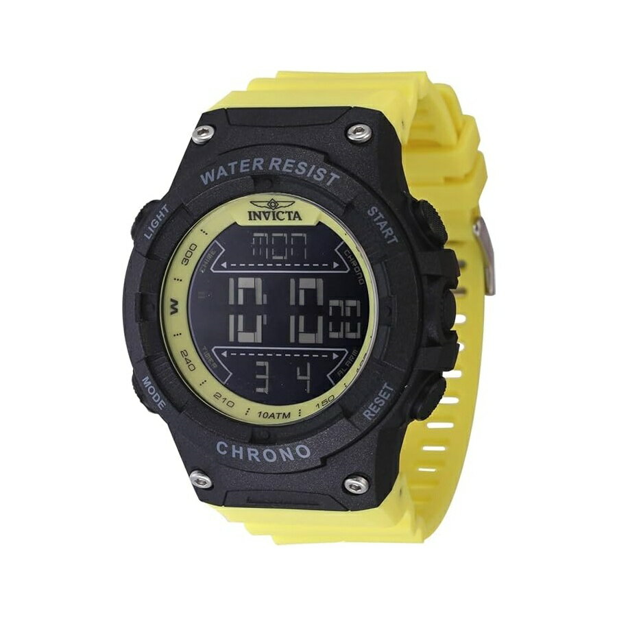 Rakuten - インヴィクタ インヴィクタ レーシング メンズ 52mm プラスチック ブラック ダイヤル 電子デジタル Invicta Invicta Racing Men 52mm Plastic Black dial Electronic Digital