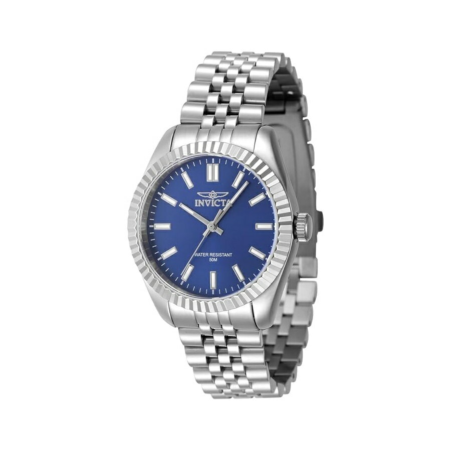 C, D, T, R, W - Invicta Speciality 47497 レディースウォッチ 防水 アナログ クォーツムーブメント ステンレススチール ブルーダイヤル 36mm Invicta Specialty 47497 Women's Watch Waterproof Analogue Quartz Movement Stainless Steel with Blue dial 36mm