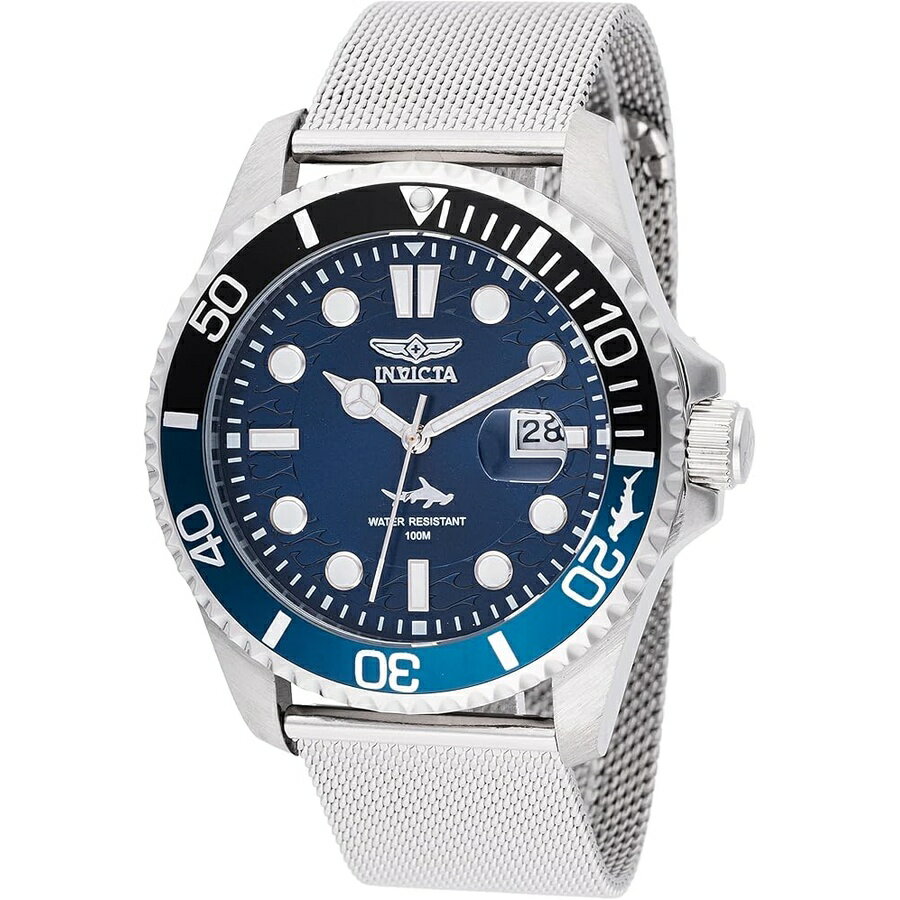 樂天商城 - インヴィクタ プロ ダイバー メンズ 43mm ステンレススチール スチール ブルーダイヤル PC32 クォーツ Invicta Pro Diver Men 43mm Stainless Steel Steel Blue dial PC32 Quartz