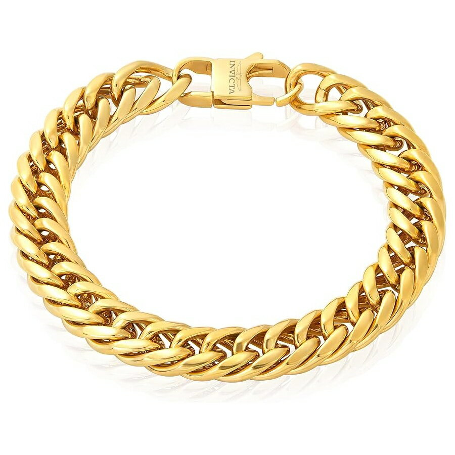 CARTIER - インヴィクタ ブレスレット アクセサリー メンズ ステンレススチール カーブリンク チェーン ジュエリー 8.5mm-11.5mm 8.5インチ-9インチ Invicta Bracelet for Men, Stainless Steel Curb Link Chain Jewelry, 8.5mm-11.5mm, 8.5