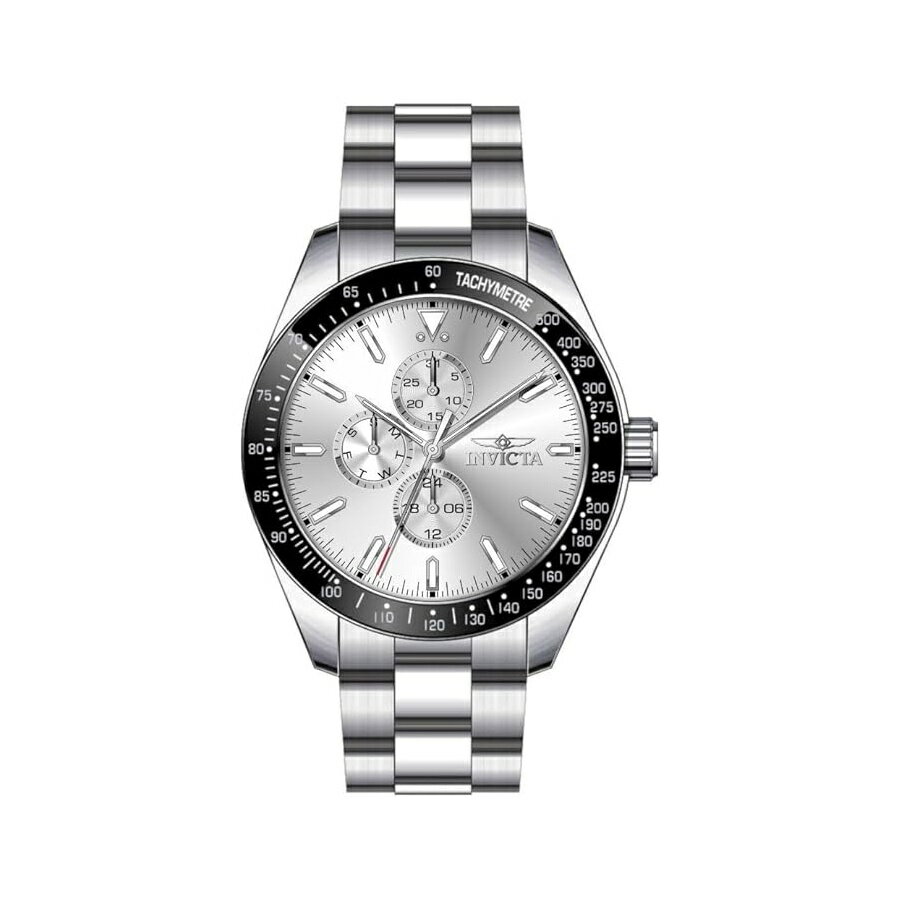 インヴィクタ アビエーター メンズ 45mm ステンレススチール スチール シルバー ダイヤル VH67 クォーツ Invicta Aviator Men 45mm Stainless Steel Steel Silver dial VH67 Quartz