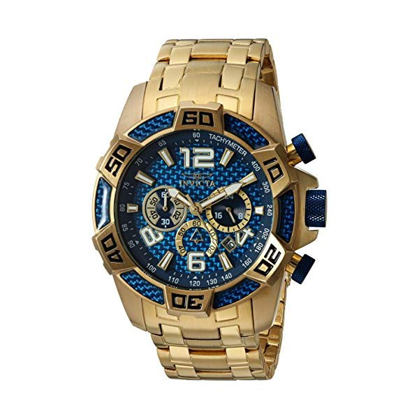 インビクタ 腕時計 INVICTA インヴィクタ プロダイバー メンズ 男性用 25852 Invicta Men's Pro Diver Quartz Diving Watch with Stainless-Steel Strap, Gold, 26 (Model: 25852)