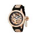 CrN^ rv INVICTA CBN^ VA_Co[ Y jp 1090 Invicta Men's 1090 Russian Diver Rose Gold-tone Stainless Steel Skeleton Watch