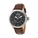 CrN^ rv INVICTA CBN^ ArG[^[ Y jp 22973 Invicta Men's Aviator Stainless Steel Quartz Watch with Leather Calfskin Strap, Brown, 22 (Model: 22973)