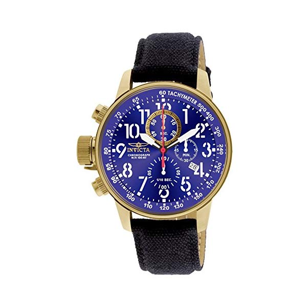 インビクタ 腕時計 INVICTA インヴィクタ フォース メンズ 男性用 1516 Invicta Men's 1516 I Force Collection 18k Gold Ion-Plated Stainless Steel and Cloth Watch