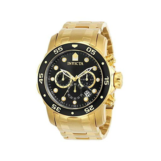 インビクタ 腕時計 INVICTA インヴィクタ プロダイバー メンズ 男性用 0072 Invicta Men's 0072 Pro Diver Collection Chronograph 18k Gold-Plated Watch, Gold/Black インビクタ 腕時計 INVICTA インヴィクタ プロダイバー メンズ 男性用 0072 Invicta Men's 0072 Pro Diver Collection Chronograph 18k Gold-Plated Watch, Gold/Black