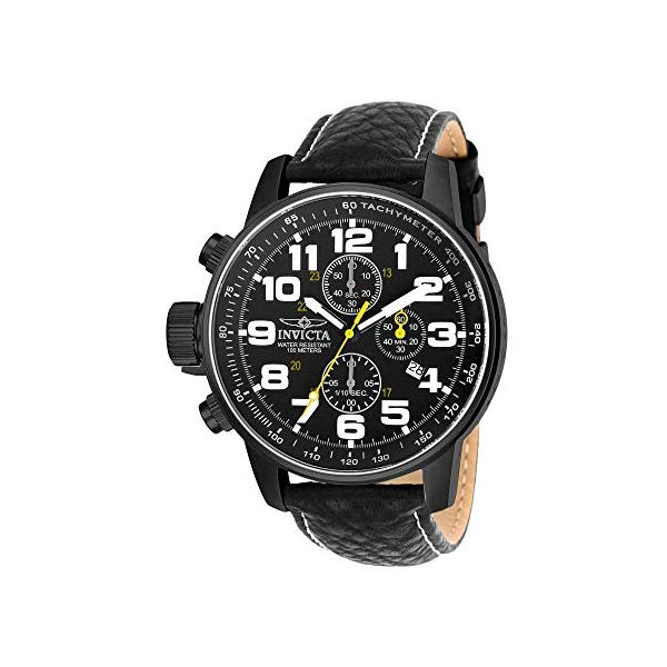 インビクタ 腕時計 INVICTA インヴィクタ フォース メンズ 男性用 3332 Invicta Men's 3332 Force Collection Stainless Steel Left-Handed Watch with Black Leather Band