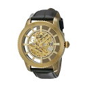 CrN^ rv INVICTA CBN^ re[W Y jp 22571 Invicta Men's 'Vintage' Automatic Stainless Steel and Leather Casual Watch, Color:Black/Gold (Model: 22571)