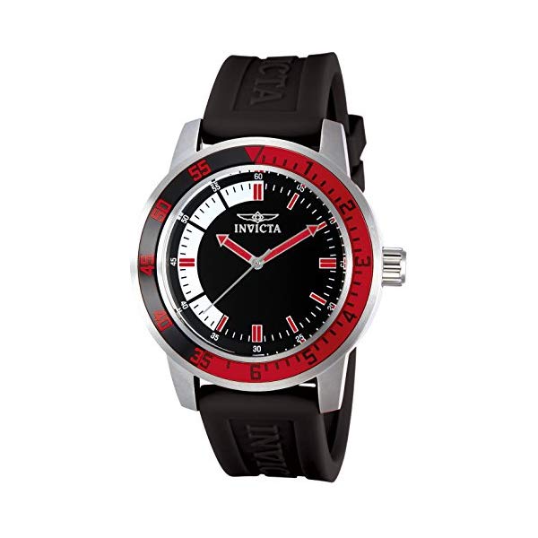 インビクタ 腕時計 INVICTA インヴィクタ スペシャリティ メンズ 男性用 12845 Invicta Men's 12845 Specialty Black Dial Watch with Red/Black Bezel 人気の INVICTA 商品はこちら ■海外より直輸入品となりますので、外箱に小傷・破れ等がある場合がございます。 　本体には影響ございませんので、予めご容赦ください。 ■携帯からの注文の際【納期目安】が表示されない場合もございます。 　納期の表示が確認出来ない商品に関しましては、お手数ですが、PCページより【納期目安】の確認をお願いします。 　また、携帯からのご注文のお客様は携帯電話の受信設定（フィルター）を必ずご確認下さいますようお願いいたします。インビクタ 腕時計 INVICTA インヴィクタ スペシャリティ メンズ 男性用 12845 Invicta Men's 12845 Specialty Black Dial Watch with Red/Black Bezel ブランドInvicta製品型番12845パート ナンバー12845モデル年式2011形状Roundウィンドウ素材Flame Fusionディスプレイ タイプAnalogクラスプ(留金)Buckleケース素材Stainless steelケース直径45 millimetersケース厚12 millimetersバンド素材Polyurethaneバンドサイズ235 millimetersバンド幅22 millimetersバンドカラーBlackダイヤルカラーBlackベゼル素材Stainless steelベゼル機能Stationary特別機能Second hand重さ1.1 PoundsムーブメントJapanese Quartz防水機能330 Feet ◆ 様々なギフトシーンにぴったりの商品を豊富に取り揃えております ◆プレゼント　ギフト　クリスマス　母の日　父の日　記念日　誕生日　お誕生日　誕生日プレゼント　敬老の日　記念品　結婚記念日　メモリアルギフト　お祝い　出産祝い　結婚式　結婚祝い　御祝　披露宴　引き出物　引出物　ウェディングギフト　ブライダルギフト　景品　賞品　コンペ景品　ゴルフコンペ　粗品　お中元　御中元　お歳暮　御歳暮　残暑見舞い　引越し　引っ越し祝い　引越し祝い　贈答品　入園祝い　入学祝い　卒業祝い　成人式　就職祝い　昇進祝い　定年退職記念　還暦祝い　卒業記念品　内祝　お返し　お礼　御礼　お祝い返し