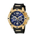 インビクタ 腕時計 INVICTA インヴィクタ フォース メンズ 男性用 19659 Invicta Men's 19659 I-Force 18k Gold Ion-Plated Watch with Black Polyurethane Band