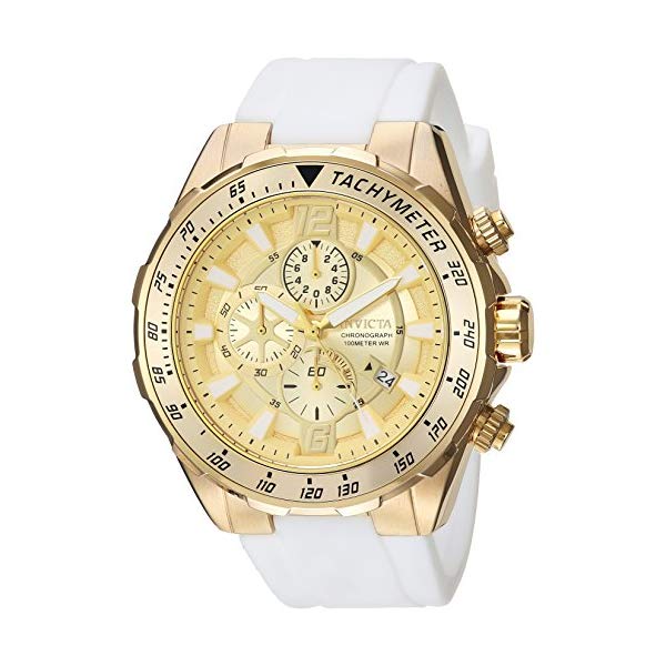 インビクタ 腕時計 INVICTA インヴィクタ アビエーター メンズ 男性用 24578 Invicta Men's Aviator Quartz Watch with Silicone Strap, White, 26 (Model: 24578) 人気の INVICTA 商品はこちら ■海外より直輸入品となりますので、外箱に小傷・破れ等がある場合がございます。 　本体には影響ございませんので、予めご容赦ください。 ■携帯からの注文の際【納期目安】が表示されない場合もございます。 　納期の表示が確認出来ない商品に関しましては、お手数ですが、PCページより【納期目安】の確認をお願いします。 　また、携帯からのご注文のお客様は携帯電話の受信設定（フィルター）を必ずご確認下さいますようお願いいたします。インビクタ 腕時計 INVICTA インヴィクタ アビエーター メンズ 男性用 24578 Invicta Men's Aviator Quartz Watch with Silicone Strap, White, 26 (Model: 24578) ブランドInvicta製品型番24578パート ナンバー24578モデル年式2018形状Roundウィンドウ素材Synthetic sapphireディスプレイ タイプAnalogクラスプ(留金)Fold-over-claspケース素材Gold toneケース直径50 millimetersケース厚15 millimetersバンド素材Siliconeバンドサイズ9.5 inchesバンド幅26 millimetersバンドカラーWhiteダイヤルカラーGoldベゼル素材Stainless steelベゼル機能StationaryカレンダーDate特別機能Second hand重さ13.92 OuncesムーブメントJapanese Quartz防水機能330 Feet ◆ 様々なギフトシーンにぴったりの商品を豊富に取り揃えております ◆プレゼント　ギフト　クリスマス　母の日　父の日　記念日　誕生日　お誕生日　誕生日プレゼント　敬老の日　記念品　結婚記念日　メモリアルギフト　お祝い　出産祝い　結婚式　結婚祝い　御祝　披露宴　引き出物　引出物　ウェディングギフト　ブライダルギフト　景品　賞品　コンペ景品　ゴルフコンペ　粗品　お中元　御中元　お歳暮　御歳暮　残暑見舞い　引越し　引っ越し祝い　引越し祝い　贈答品　入園祝い　入学祝い　卒業祝い　成人式　就職祝い　昇進祝い　定年退職記念　還暦祝い　卒業記念品　内祝　お返し　お礼　御礼　お祝い返し