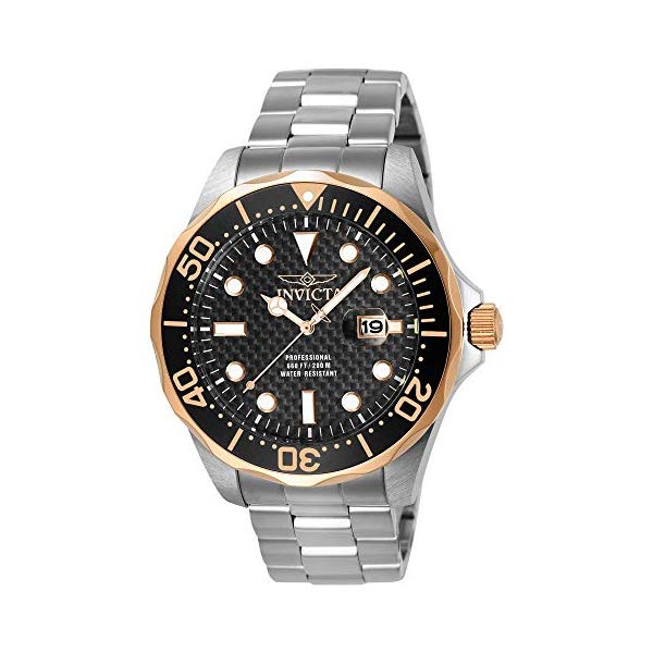 インビクタ 腕時計 INVICTA インヴィクタ プロダイバー メンズ 男性用 12567 Invicta Men's 12567 Pro Diver Black Carbon Fiber Dial Stainless Steel Watch