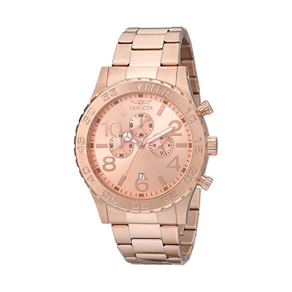 楽天i-selectionインビクタ 腕時計 INVICTA インヴィクタ スペシャリティ メンズ 男性用 1271 Invicta Men's 1271 Specialty Chronograph Rose Dial 18k Rose Gold Ion-Plated Watch