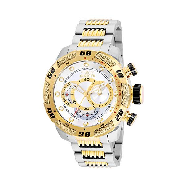 インビクタ 腕時計 INVICTA インヴィクタ スピードウェイ メンズ 男性用 25480 Invicta Men's Speedway Quartz Stainless-Steel Strap, Two Tone, 24 Casual Watch (Model: 25480)