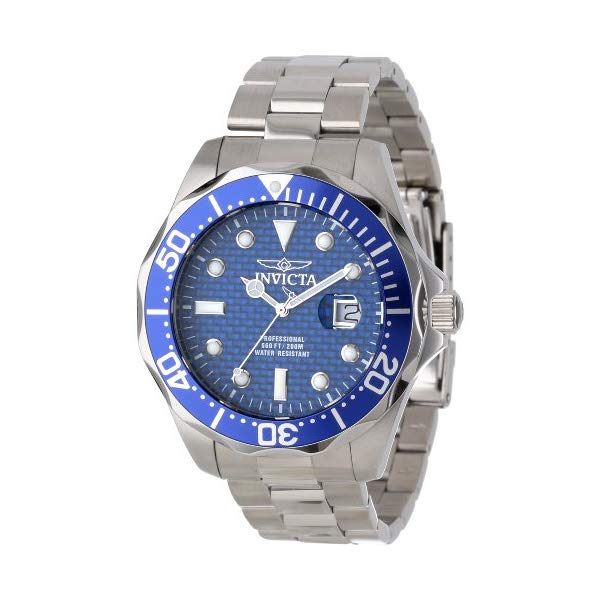 インビクタ 腕時計 INVICTA インヴィクタ プロダイバー メンズ 男性用 12563 Invicta Men's 12563 Pro Diver Blue Carbon Fiber Dial Stainless Steel Watch